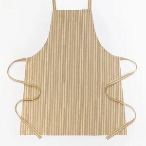 Elegant Beige Striped Apron